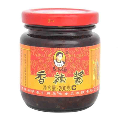 【老干妈(laoganma)系列】陶碧华老干妈香辣酱200g 美味 拌面酱 拌饭 酱 辣椒酱 调料图片,高清实拍图-苏宁易购